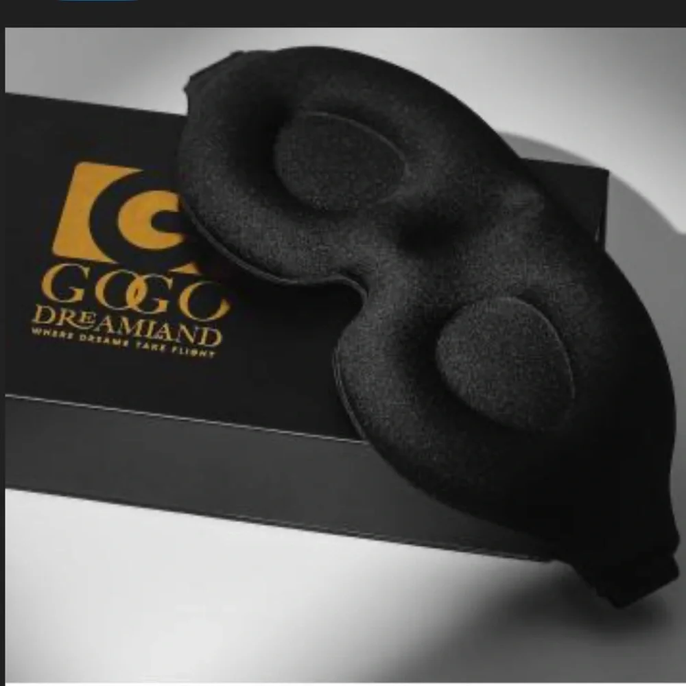 NIB Premium GOGO 3D Eye Mask for Sleep+Silicon Ear Plugs+